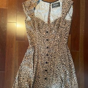 Reformation cheetah dress 0